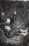 Old man on a Swing, Francisco Goya